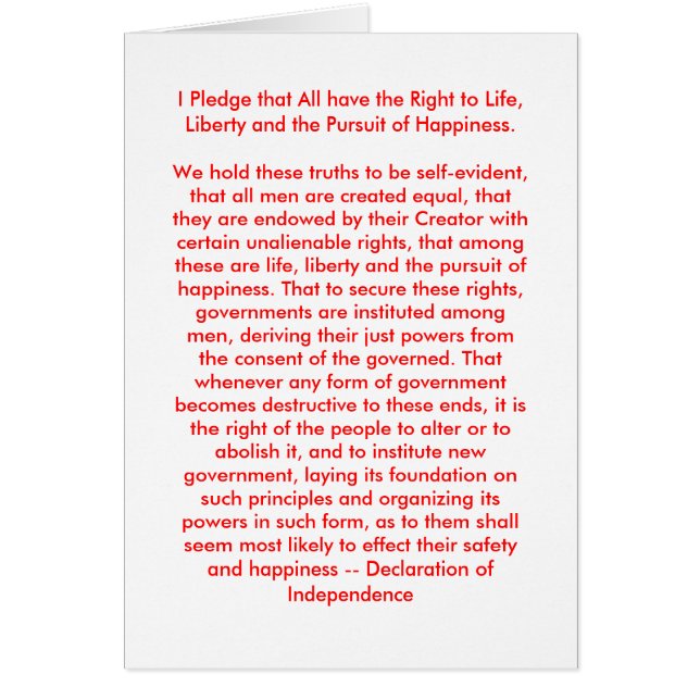 !!! U Creëer Onafhankelijkheidsverklaring (Voorkant)