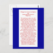 !!! U Creëer Onafhankelijkheidsverklaring Briefkaart (Voorkant / Achterkant)