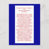 !!! U Creëer Onafhankelijkheidsverklaring Briefkaart (Voorkant)