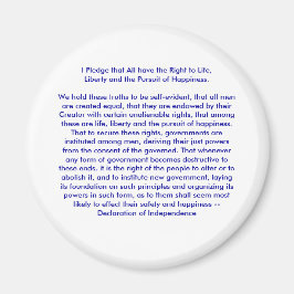 !!! U Creëer Onafhankelijkheidsverklaring Magneet