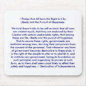 !!! U Creëer Onafhankelijkheidsverklaring Muismat (Voorkant)