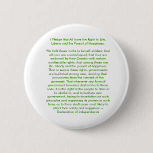 !!! U Creëer Onafhankelijkheidsverklaring Ronde Button 5,7 Cm