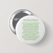 !!! U Creëer Onafhankelijkheidsverklaring Ronde Button 5,7 Cm (Voorkant /achterkant)