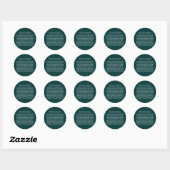 !!! U Creëer Onafhankelijkheidsverklaring Ronde Sticker (Vel)