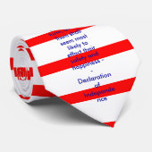 !!! U Creëer Onafhankelijkheidsverklaring Stropdas (Opgerold)