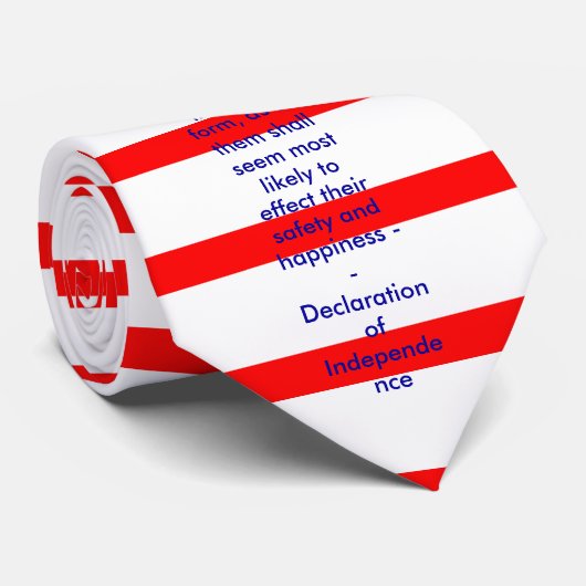 !!! U Creëer Onafhankelijkheidsverklaring Stropdas (Opgerold)