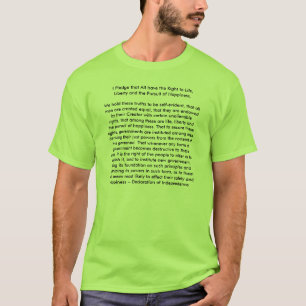 !!! U Creëer Onafhankelijkheidsverklaring T-shirt