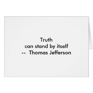 !!! U Creëer Truth kan op zichzelf staan