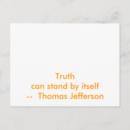 !!! U Creëer Truth kan op zichzelf staan Briefkaart