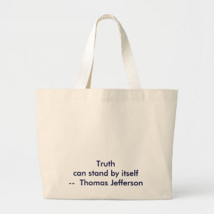 !!! U Creëer Truth kan op zichzelf staan Grote Tote Bag