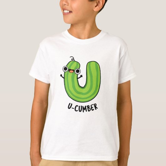 U-cumber Funny Cucumber Pun T-shirt (Voorkant)