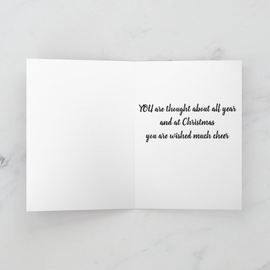 U DACHT OVER HET ALLE JAAR/WISSELENDE U KEER KAART (Binnen)