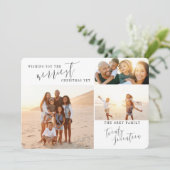 u de beste kerstdag nog toewensen feestdagenkaart (Staand voorkant)