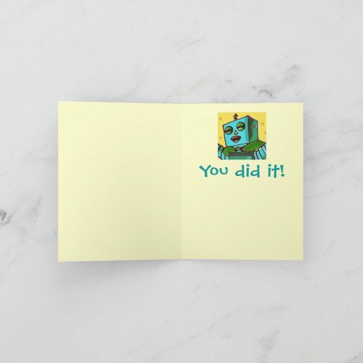 "U deed het!" De gelukkige Kaart van Congrats van (Binnen)
