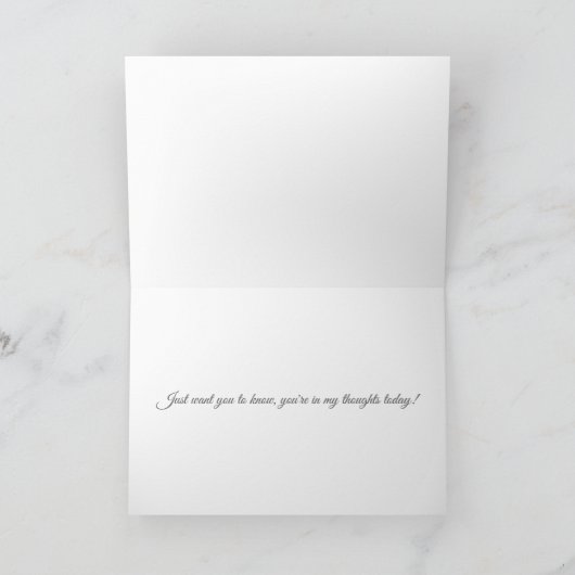 U denken - Red Cardinal Snow Scene Kaart (Binnen)