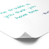 U denkt dat u tijd hebt om een Motivatie citaat va Poster (Hoek)