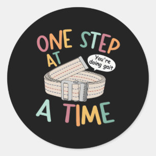 U doet Git fysiotherapeut PT Appreciat Ronde Sticker