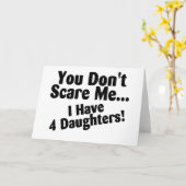 U doet schrikken me niet ik hebt Vier Dochters Kaart (Gele Bloem)