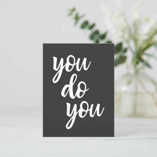 U doet uw assy Sarcasm Quote Briefkaart (Staand voorkant)