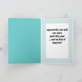 U doodde Kerstman! Feestdagen Kaart (Binnen)