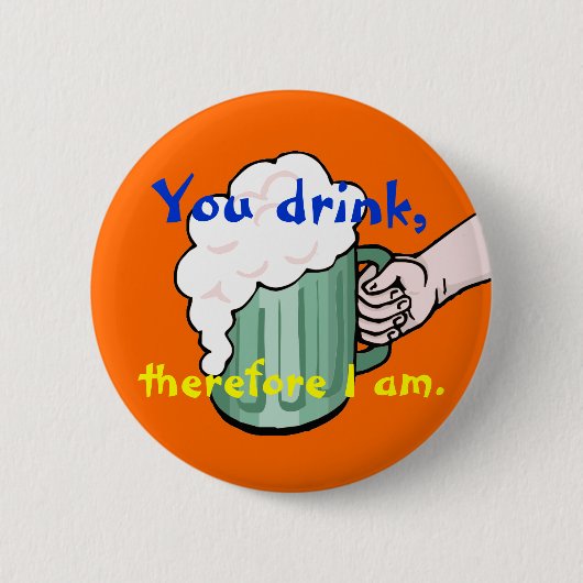 U drink, dus ik ben ronde button 5,7 cm (Voorkant)