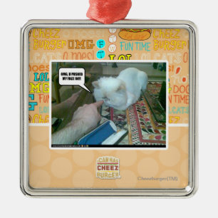 U duwde binnen mijn gezicht! metalen ornament