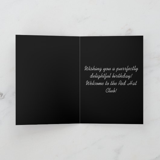 U een heel heerlijk BD-rood Pet Kaart (Binnen)