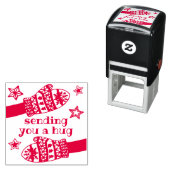 U een knuffel sturen · Hands Mittens Stars Holiday Zelfinktende Stempel (In situ)