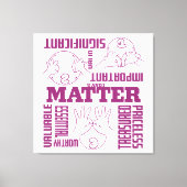 U en I Matter - ASL Empowerment Design Canvas Afdruk (Voorkant)