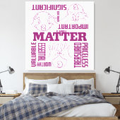U en I Matter - ASL Empowerment Design Canvas Afdruk (Insitu (Slaapkamer))