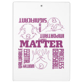 U en I Matter - ASL Empowerment Design Klembord (Achterkant)