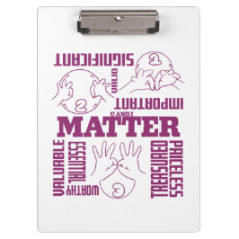 U en I Matter - ASL Empowerment Design Klembord