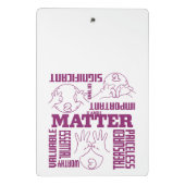 U en I Matter - ASL Empowerment Design Mini Klembord (Achterkant)