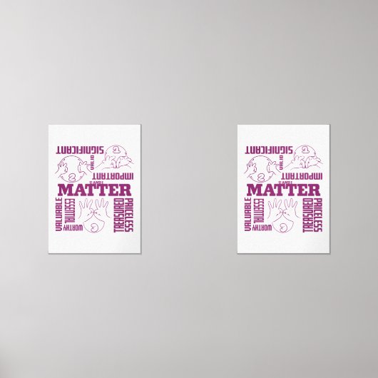 U en I Matter - ASL Empowerment Design Muurkunst Sets (Voorkant)