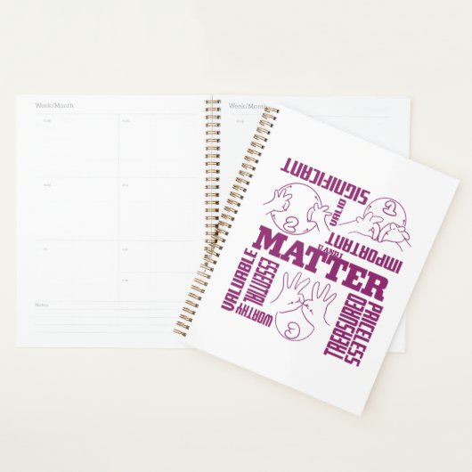 U en I Matter - ASL Empowerment Design Planner (Display)