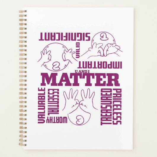 U en I Matter - ASL Empowerment Design Planner (Voorkant)