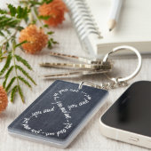 U en ik Infinity Rectangle Sleutelhanger (Voorkant Rechts)