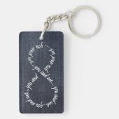 U en ik Infinity Rectangle Sleutelhanger (achterkant)