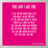 U EN IK ZIJN ÉÉN POSTER (Voorkant)