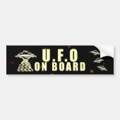 U.F.O. Aan Boord Bumpersticker (Voorkant)