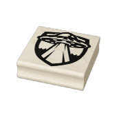 U.F.O. Flying Saucer Logo Rubber Stamp Rubberstempel (Stempel)