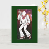 U Fill Photo Male Disco Dancer Card Kaart (Gele Bloem)