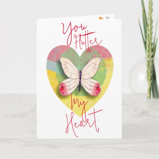U flutter Mijn Kaart van de Dag van de Valentijn v (Voorkant)
