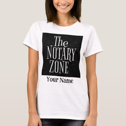 U gaat de naam in van de notariszone Gepersonalise T-shirt (Voorkant)