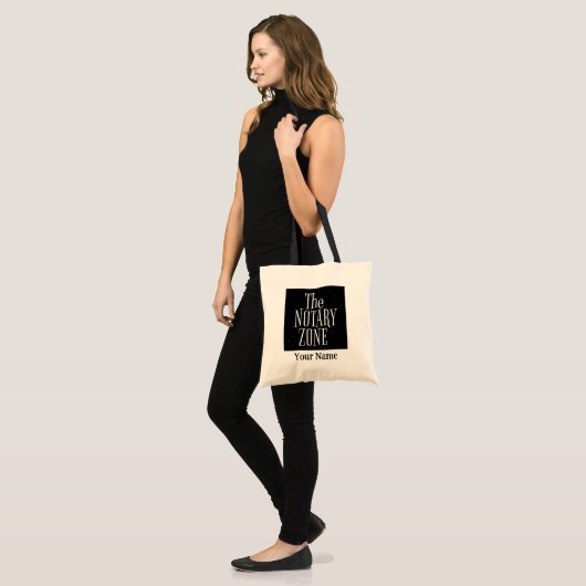 U gaat de naam in van de notariszone Gepersonalise Tote Bag (Voorkant (model))