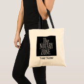 U gaat de naam in van de notariszone Gepersonalise Tote Bag (Voorkant (product))