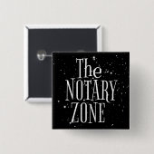 U gaat de notaris zone in vierkante button 5,1 cm (Voorkant /achterkant)