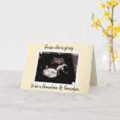 U gaat een Oma en een Opa zijn Kaart (Gele Bloem)