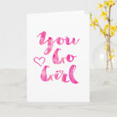 U gaat het Inspirerend Citaat van de Waterverf van Kaart (Gele Bloem)