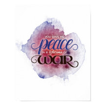U gaf me vrede in een tijd van oorlog: 11x14 Prin